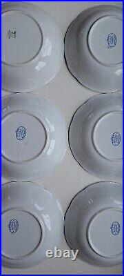 SPODE England Italian Design Blue White meal dinner soup plates Copeland c1816
