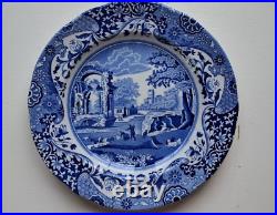 SPODE England Italian Design Blue White meal dinner soup plates Copeland c1816