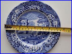 SPODE England Italian Design Blue White meal dinner soup plates Copeland c1816