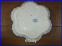 SPODE ITALIAN PATTERN 22.5 cm diameter round lobed dish. Oval blue mark. Used
