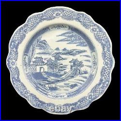 STUNNING 18th CENTURY CHINESE BLUE AND WHITE ORIGINAL EXPORT PLATE 20 CM DIA