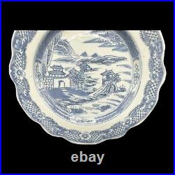 STUNNING 18th CENTURY CHINESE BLUE AND WHITE ORIGINAL EXPORT PLATE 20 CM DIA