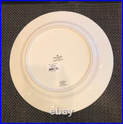 S/4 KATE SPADE Primrose Drive Floral Cobalt Blue 11 1/2 Dinner Plates NWT