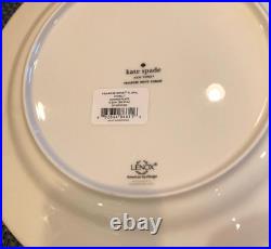 S/4 KATE SPADE Primrose Drive Floral Cobalt Blue 11 1/2 Dinner Plates NWT