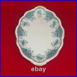 S. W. Dean Burslem England Florentine Porcelain Dishes Set (Blue & White) 5