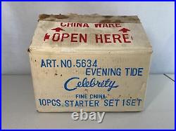 Service For Two 10 Pc Starter Set Celebrity Fine China Evening Tide No. 5634p