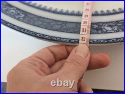 Serving Platters Plates Blue White Keeling Co Losol Ware Ormonde Burslem Oval