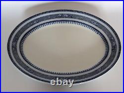 Serving Platters Plates Blue White Keeling Co Losol Ware Ormonde Burslem Oval
