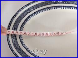 Serving Platters Plates Blue White Keeling Co Losol Ware Ormonde Burslem Oval
