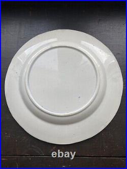 Set 4 Rare Lockhart & Arthur 1855-64 Blue & White Country Scenery Dinner Plates