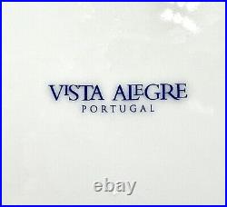 Set Of 4 Lovely Vista Alegre Ruban Blue Bread Plates Excellent Condition