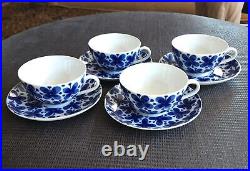 Set Of 4 Rorstrand Mon Amie Breakfast Cups And Saucers Full Pattern 3 Sets Avail