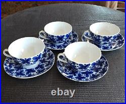 Set Of 4 Rorstrand Mon Amie Breakfast Cups And Saucers Full Pattern 3 Sets Avail