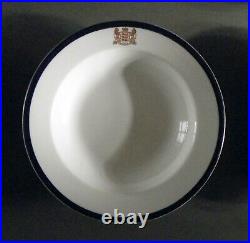 Set Of Six Booths Silicon China Deep Dished Plates. England Royal Armorial Crest