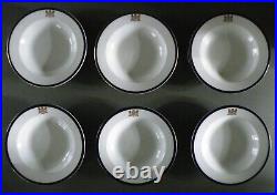 Set Of Six Booths Silicon China Deep Dished Plates. England Royal Armorial Crest