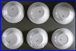 Set Of Six Booths Silicon China Deep Dished Plates. England Royal Armorial Crest