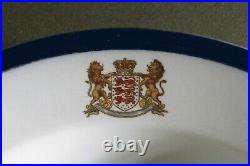 Set Of Six Booths Silicon China Deep Dished Plates. England Royal Armorial Crest