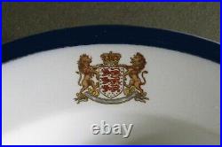 Set Of Six Booths Silicon China Deep Dished Plates. England Royal Armorial Crest