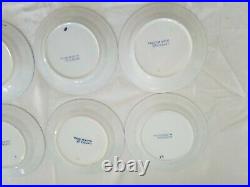 Set of 10 CENTRUM Blue & White Floral Motif Bread & Butter Appetizer Plates