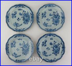 Set of 14 Chinese Qing Qianlong blue and white porcelain export plates c1740