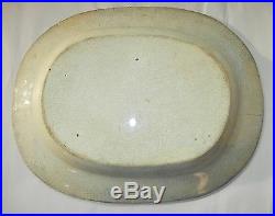 Set of 2 Antique Blue White Chinese Export Porcelain English Plates Dishes Bowls