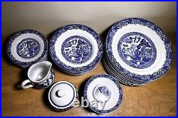 Set of (33) pieces of Royal Cuthbertson Blue Willow China Please See Below