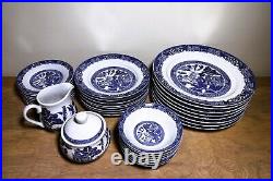 Set of (33) pieces of Royal Cuthbertson Blue Willow China Please See Below