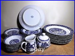 Set of (33) pieces of Royal Cuthbertson Blue Willow China Please See Below