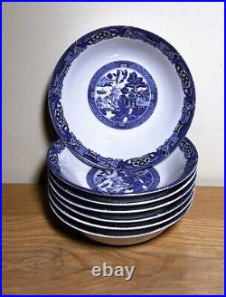 Set of (33) pieces of Royal Cuthbertson Blue Willow China Please See Below