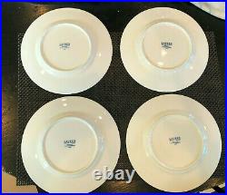 Set of 4 Ralph Lauren MANDARIN BLUE Blue & White Salad Plates - NWT