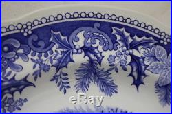 Set of 4 Spode WINTER'S EVE BLUE & White #S3755-A6 10.5 Dinner Plates, England