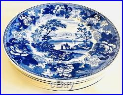 Set of 6 Limited Edition Wedgwood Queens Ware Blue & White Collection Plates