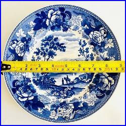 Set of 6 Limited Edition Wedgwood Queens Ware Blue & White Collection Plates