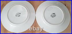 Set of 6 Moulin Des Loups Blue Cherries 10 3/4 Dinner Plate Made in France (H2)