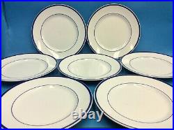 Set of 7 Vintage Brasserie Williams-Sonoma Blue White 11 Dinner Plates Japan