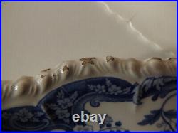 Set of 8 19th Century Pearlware Blue & White Transfer Chinese Marine Plates