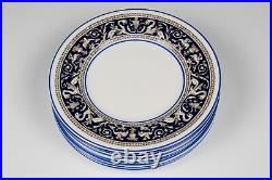 Set of 8 Wedgwood Florentine Dark Cobalt Blue Bread Plates 6