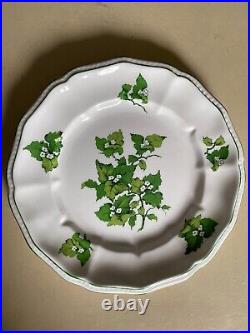 Set of Four Staffordshire Floral 8.5 Dessert/Salad Plates