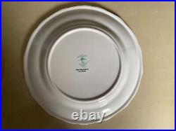 Set of Four Staffordshire Floral 8.5 Dessert/Salad Plates