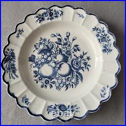 Seth Pennington Liverpool Apples & Pear Blue Transfer Printed Plate 2 C1780-90