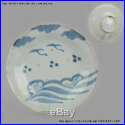 Shoki Imari Edo Period Japanese Porcelain Plate Antique Blue White 1640