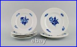 Six Royal Copenhagen Blue Flower Braided plates