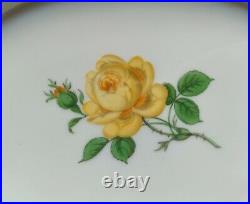 Small Meissen Covered Dish Decor Yellow Rose with Gold Trim 1. Choice