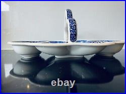 Spode 200th Anniversary Blue Italian Strawberry Basket Tray