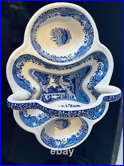 Spode 200th Anniversary Blue Italian Strawberry Basket Tray