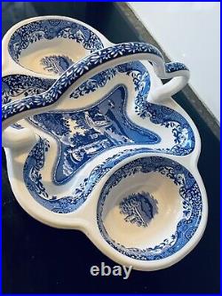 Spode 200th Anniversary Blue Italian Strawberry Basket Tray