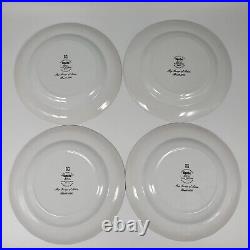 Spode Blue Clipper 7.5 inch Salad Plate Nautical Ship George of Salem Lot of 4