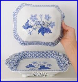 Spode Blue Geranium Covered Vegetable Dish/Tureen, Blue & White plus Cover, RARE
