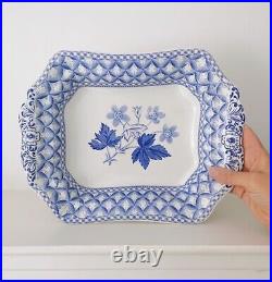 Spode Blue Geranium Covered Vegetable Dish/Tureen, Blue & White plus Cover, RARE