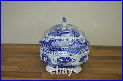 Spode Blue Italian 6 Pint / 3.4 Litre Lidded Soup Tureen BNIB